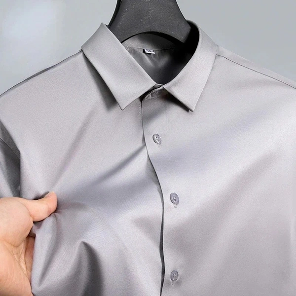 Executive Smooth Long Sleeve Shirt, Pack of 2 combo - L/42, Navy & Chocolate