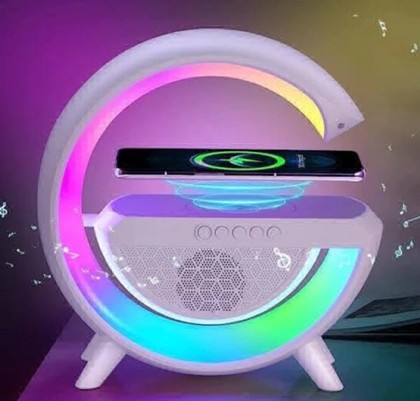 Google Bluetooth Speaker With Wireless Charger - White