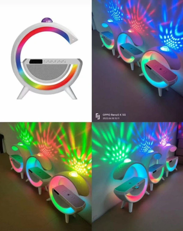 Google Bluetooth Speaker With Wireless Charger - White