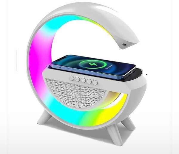 Google Bluetooth Speaker With Wireless Charger - White