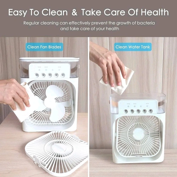 Mini Cooler With Ice - White, Free Size