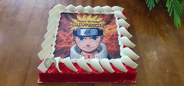 NARUTO RED VELVET CAKE - 2KG