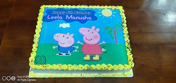 PEPPA PIG BUTTERSCOTCH CAKE - 2KG