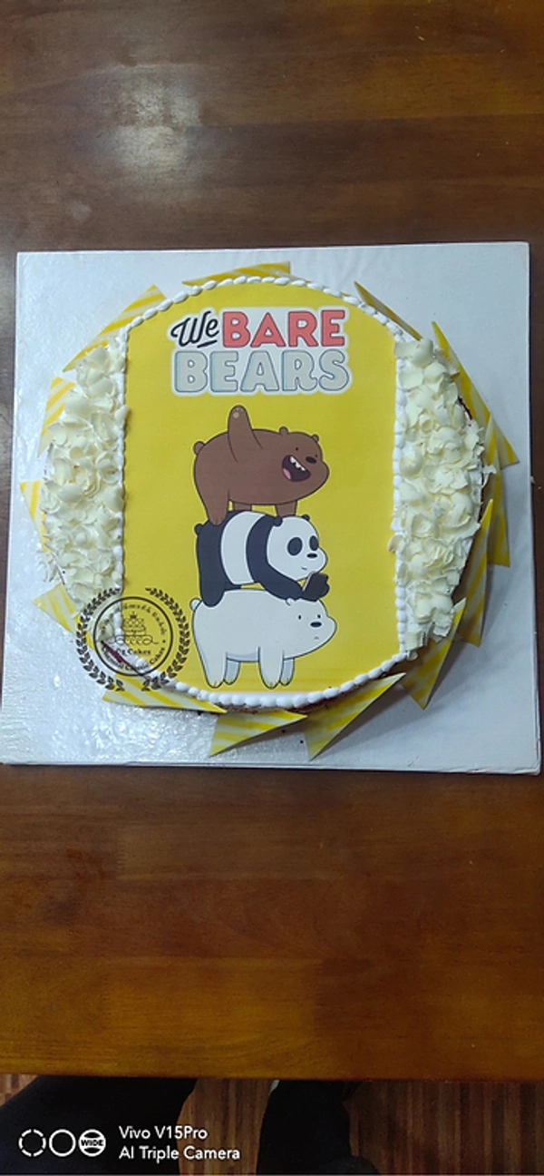 THE BEARS WHITE FOREST CAKE - 1KG
