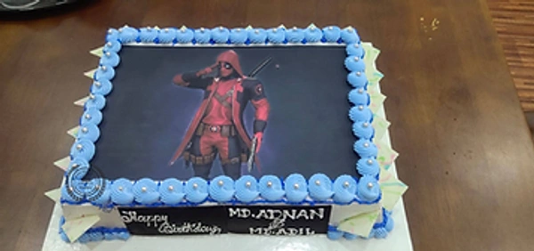 DEAD POOL CHOCO-BUTTERSCOTCH CAKE - 2KG