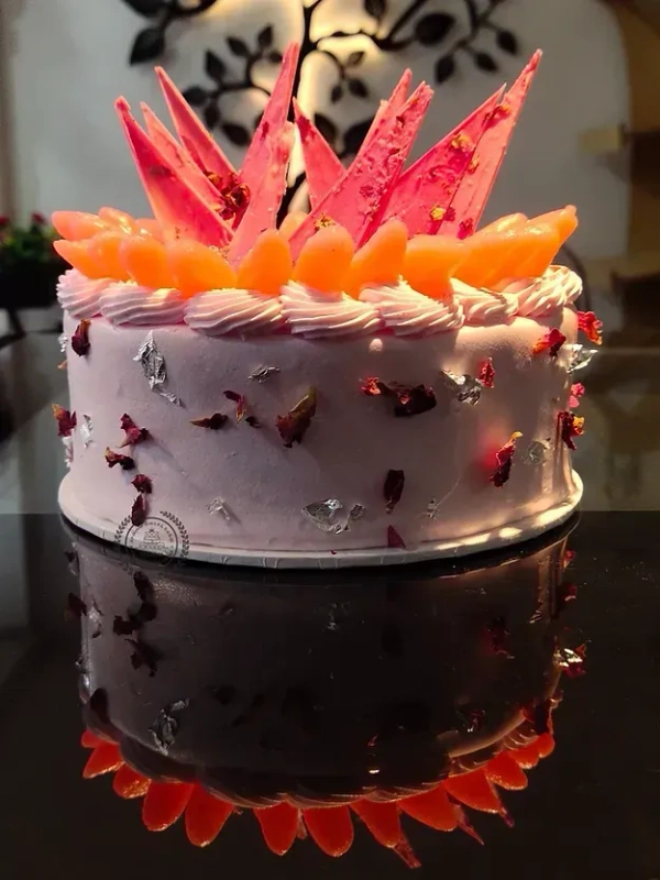 ROSE RASGULLA CAKE - 1KG