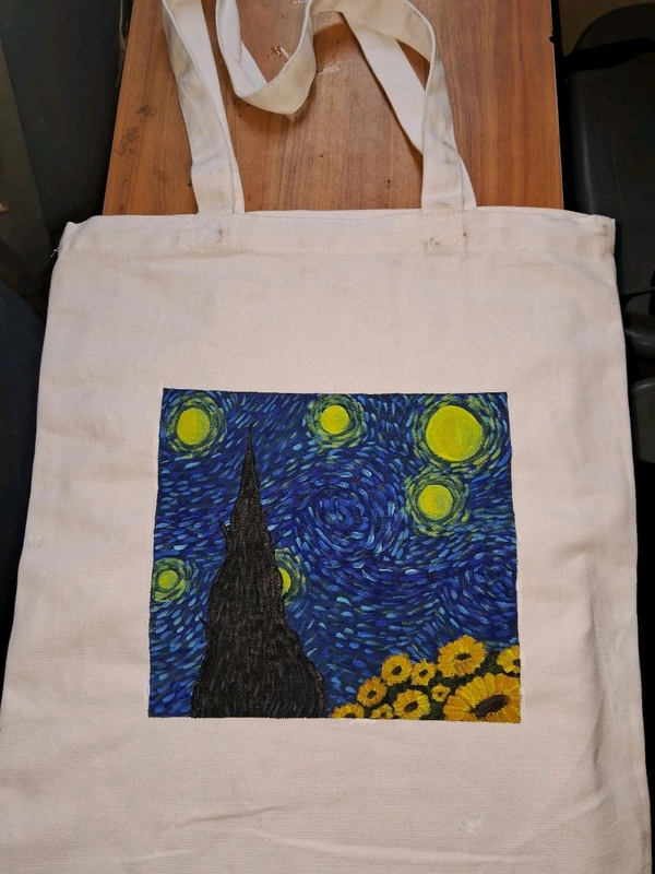 ⋆.🦋༘Starry Night Tote Bag˚⊹♡👜 - 2 Sizes Available