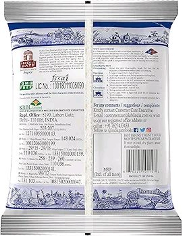 INDIA GATE RICE INDIA GATE BANASPATI - 1KG