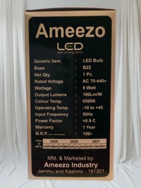Ameezo 9 Watt Led Bulb  - 9 Watt, White, 9