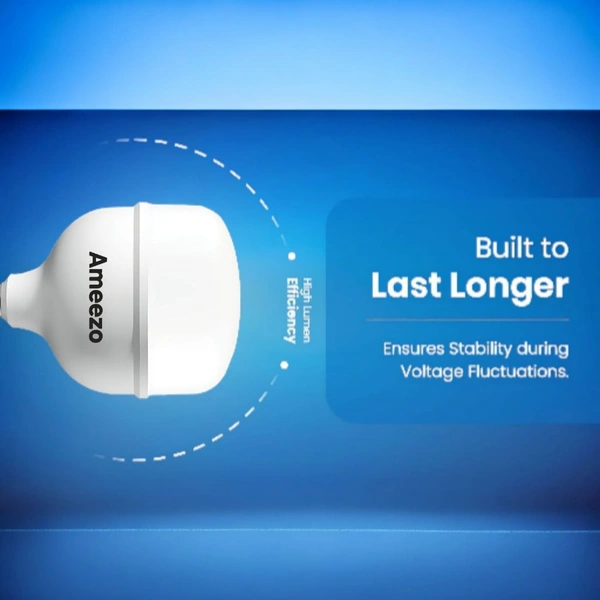 Ameezo 30 Watt Dome Led Bulb (2 Yr Warranty) - White, 30