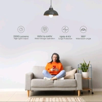 Ameezo 23 Watt Led Bulb, 6500k-cool White (2yr Warranty) - White, 23