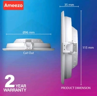 Ameezo 15watt (3 In 1) Panel Light|Downlight|Round|2yr Warranty|6 Inch - 6 Inch, 15