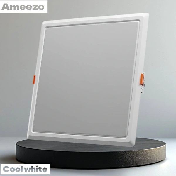 Ameezo 15w Panel Light |Downlight |Square |cool White|6 Inch|For False Ceiling|2yr Warranty - 6×6 Inch, 15