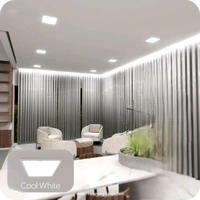 Ameezo 15w Panel Light |Downlight |Square |cool White|6 Inch|For False Ceiling|2yr Warranty - 6×6 Inch, 15