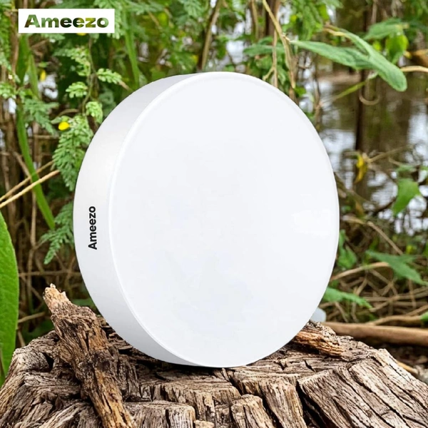 Ameezo 8w Rimless Surface Panel|Round |cool White | Inch (2 Yr Warranty) - White, 8