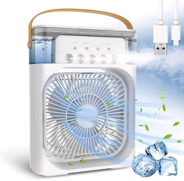 Ameezo Portable Air Cooler Fan with 7-Color Light – Personal AC Fan