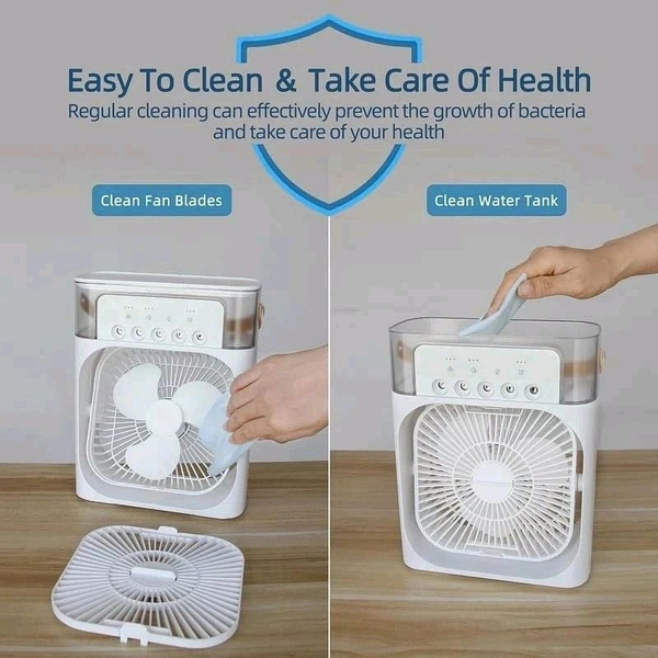 Ameezo Portable Air Cooler Fan with 7-Color Light – Personal AC Fan