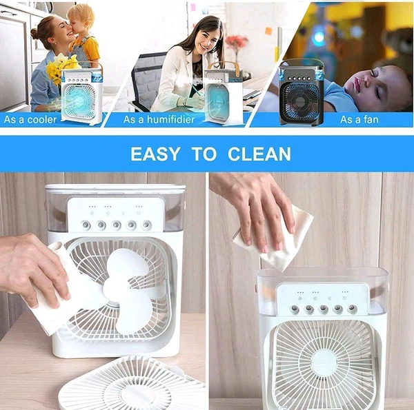 Ameezo Portable Air Cooler Fan with 7-Color Light – Personal AC Fan