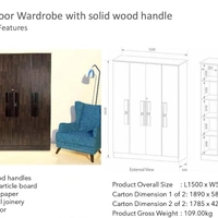 NESOI 4 DOOR WARDROBE - 4 door