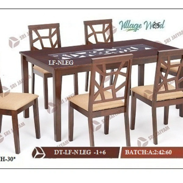 VAF NLEG DINING SET 6S