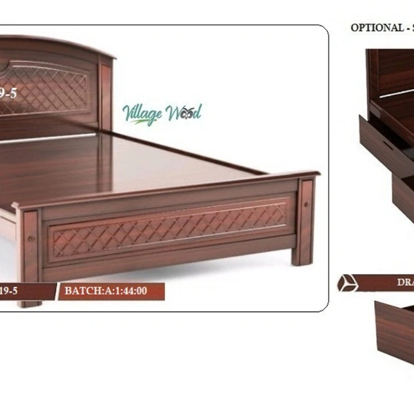 VAF 195 QUEEN BED  - 75*60 Extra Drawer : 4500(1pcs) OPTIONAL