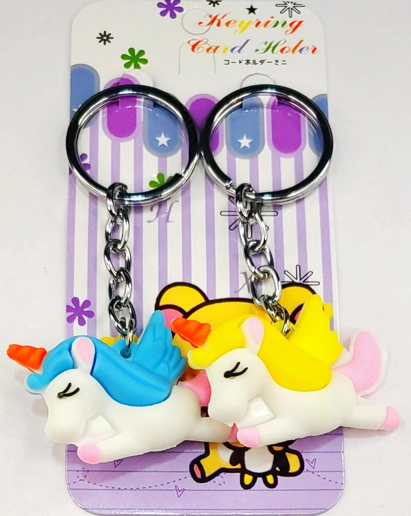 Keychain Double PVC Rubber