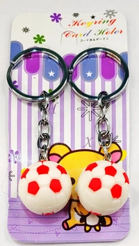 Keychain Double PVC Rubber