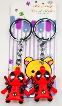 Keychain Double PVC Rubber