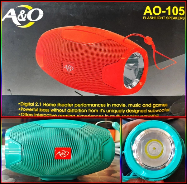 Bluetooth Speaker With Torch AO-105