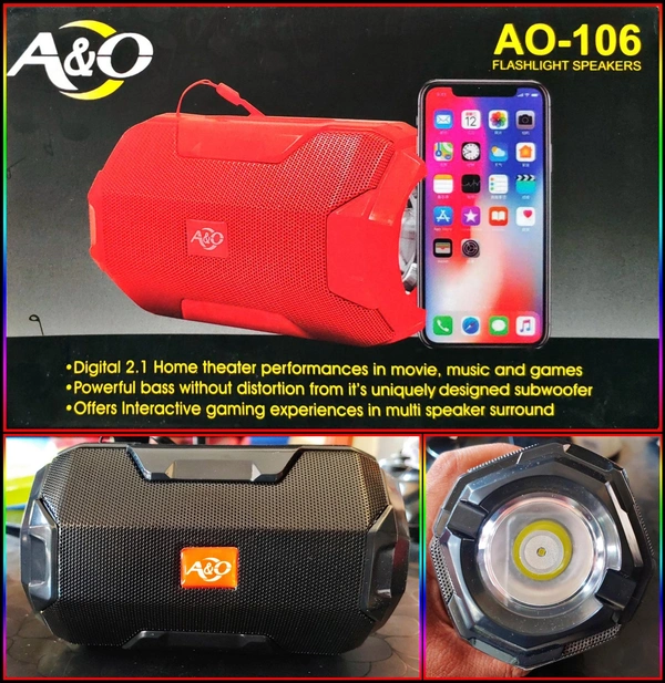 Bluetooth Speaker With Torch AO-106