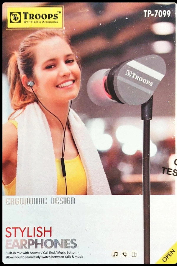 Troops Earphone 7099 (Warranty)