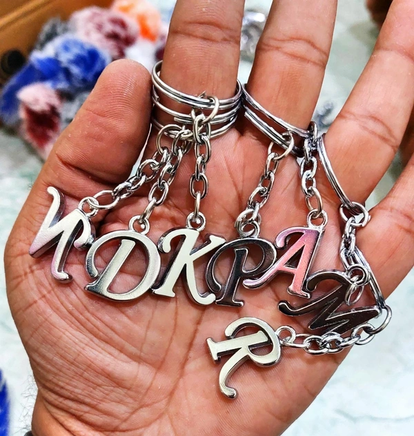 Metal Letter Keychain