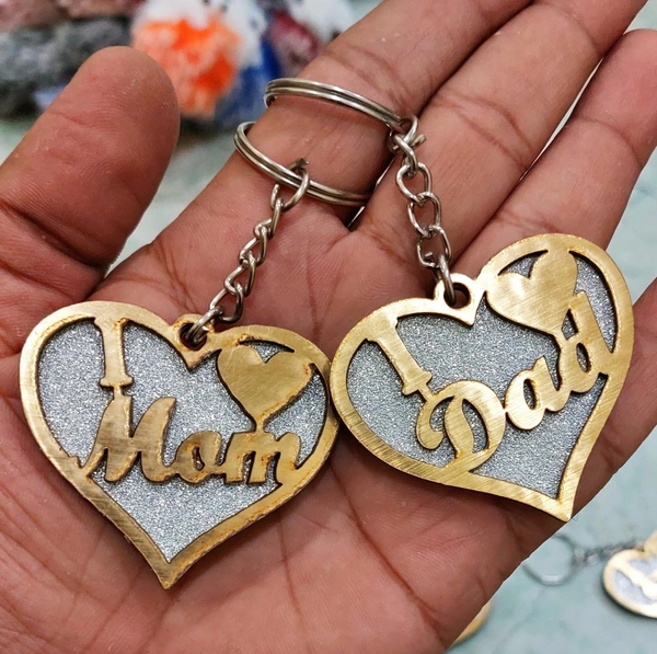 Heart Shaped Plastic Keychain