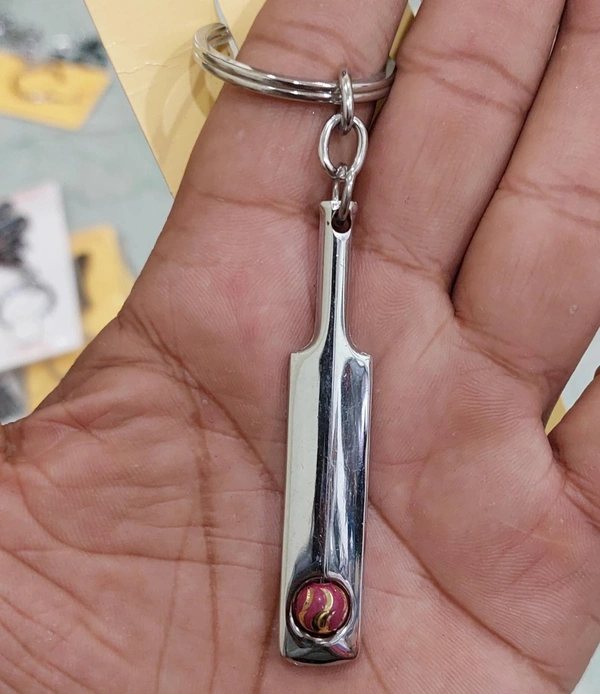 Metal Bat Keychain