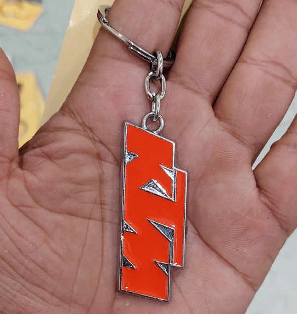 Metal KTM Logo Keychain