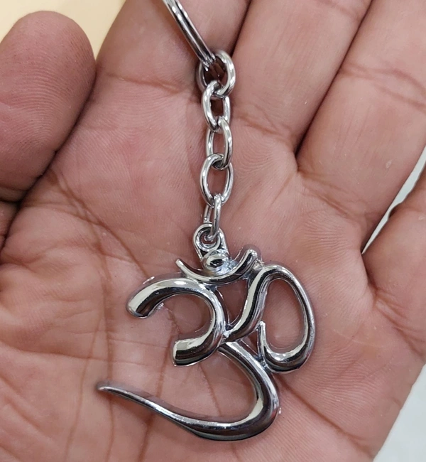 Om Metal Keychain