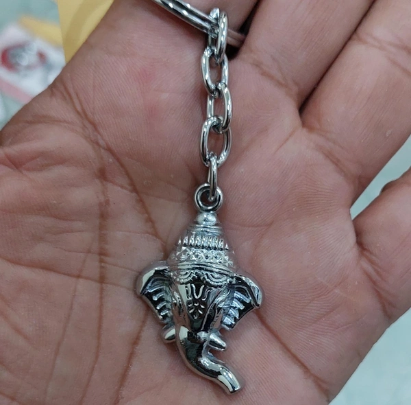 Ganesha Metal Keychain