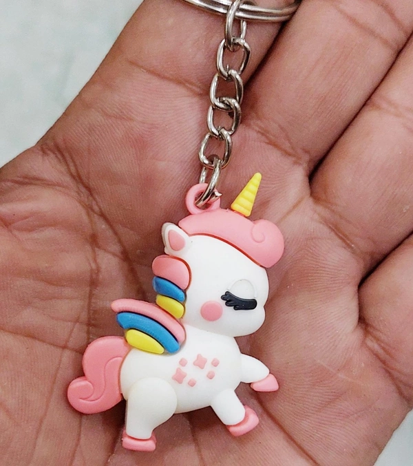 Unicorn Mini PVC Keychain