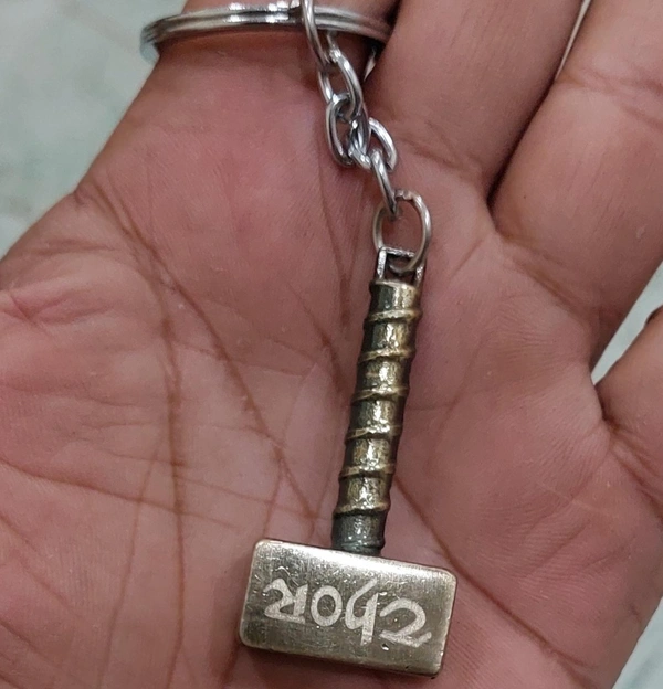 Thor Hammer Metal Keychain