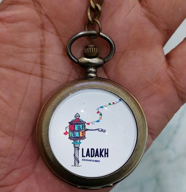 Classic Round Watch Keychain Metal