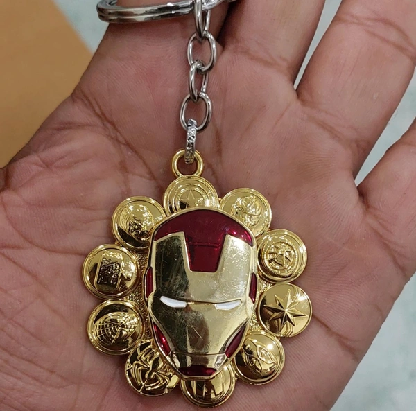 Ironman Revolving Keychain Metal