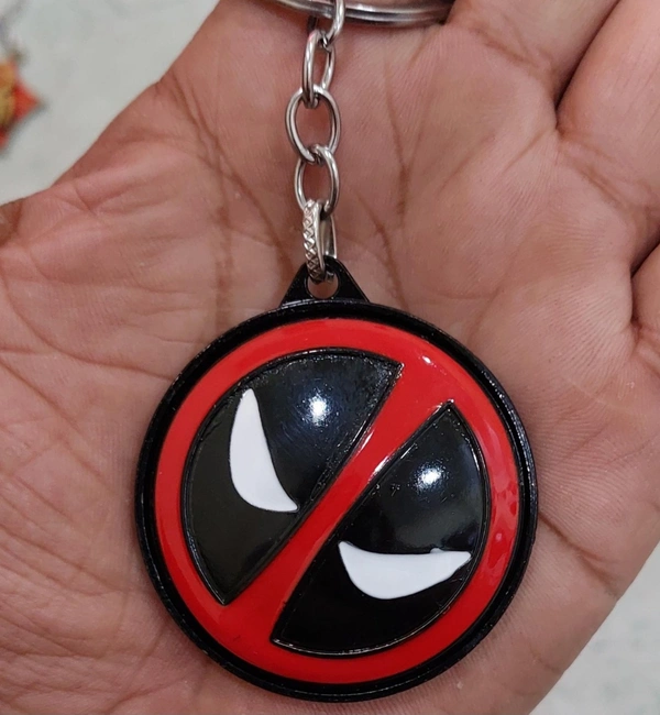 Deadpool Revolving Metal Keychain