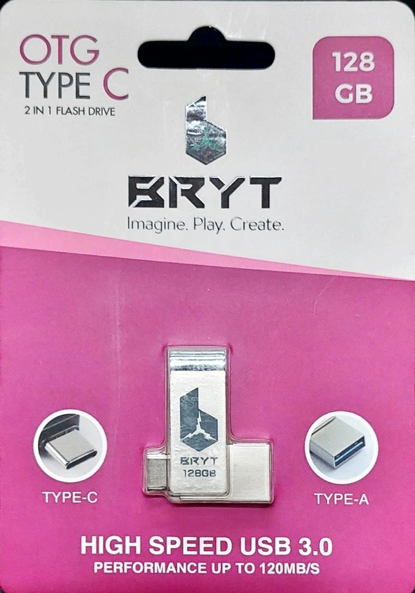 BRYT 128GB OTG TYPE C USB 3.1 METAL
