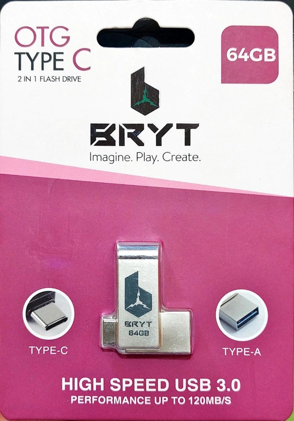 BRYT 64GB OTG TYPE C USB 3.1 METAL