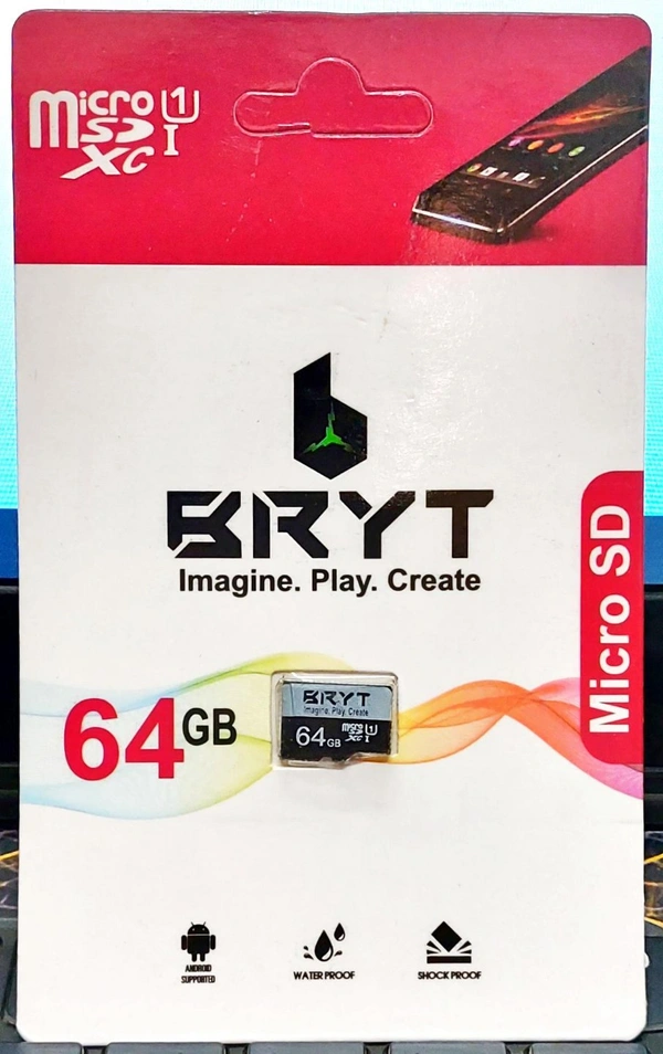 BRYT 64gb Micro SD Class10