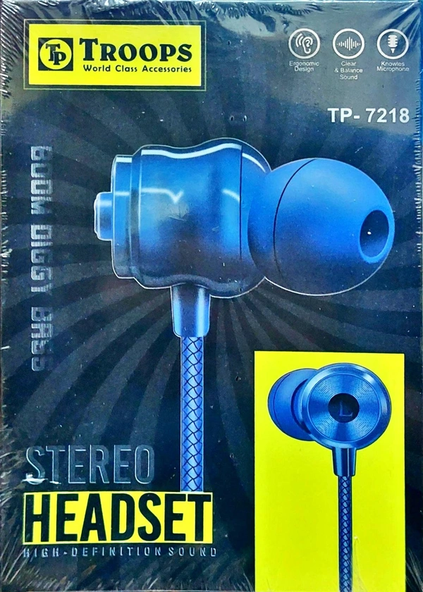 Troops Earphone 7218 (Warranty)