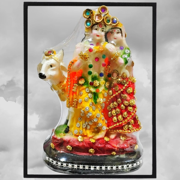 STA Radhe Krishna With Cow Nag E3 (8")