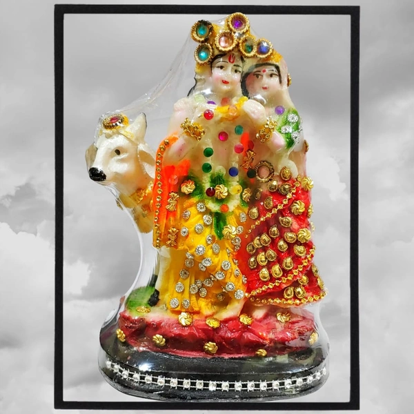 STA Radhe Krishna With Cow Nag E3 (8")