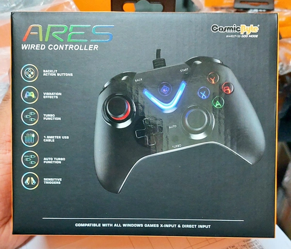 Cosmic Byte Wired Controller ARES (Black)