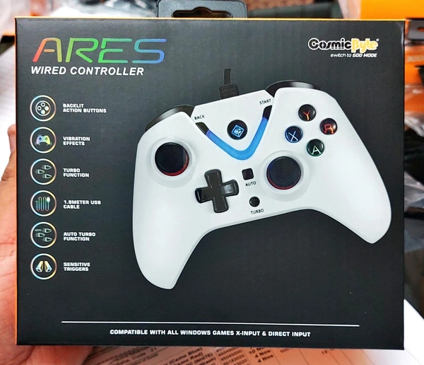 Cosmic Byte Wired Controller ARES (White)